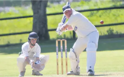  ??  ?? Menai Bridge batsman Robbie Jones hit 53 against Brymbo last Saturday