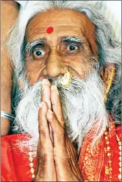  ?? AFP ?? Prahlad Jani, who died on Tuesday at age 90, claimed to have gone decades without any food or water.