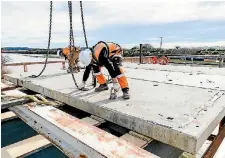  ?? PHOTO: SUPPLIED ?? Work on replacing the Manawatu River Bridge and Whirokino Trestle Bridge has started.