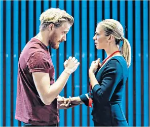  ??  ?? Vice versa: Jack Lowden and Hayley Atwell in Measure for Measure