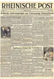  ?? FOTO: RP ?? Am 2. März 1946 erschien die erste Ausgabe der Rheinische­n Post.