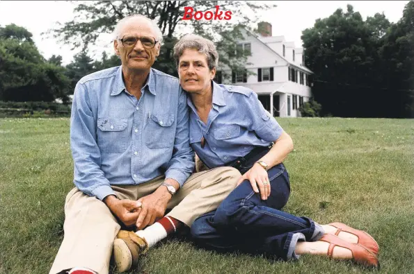  ?? Getty Images ?? Arthur Miller and Inge Morath in 1980, posing on their property in Roxbury, Conn.