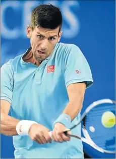  ?? Picture: AFP ?? COMEBACK KID: Serbia’s Novak Djokovic returns to Slovakia’s Martin Klizan during the Mexican Tennis Open