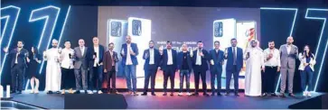  ?? ?? Xiaomi and Intertec officials launch in Qatar Xiaomi 11T and Xiaomi 11T Pro smartphone­s.