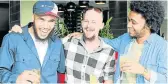  ??  ?? BAY TALENT: VuDu jazz members, from left, Grant Allison, Kristo Zondagh and Wesley Keet will perform at the PE Opera House on Sunday