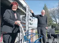  ?? Photo: CAITLIN WALLACE ?? Worthwhile investment: Tokoroa Hospice co-ordinator Vicki Ray, left, and Mayor Neil Sinclair check out the new equipment bought with a grant from South Waikato District Council.