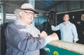  ?? ?? Trainers Darryl Gollan and son Tony. Picture: Adam Armstrong