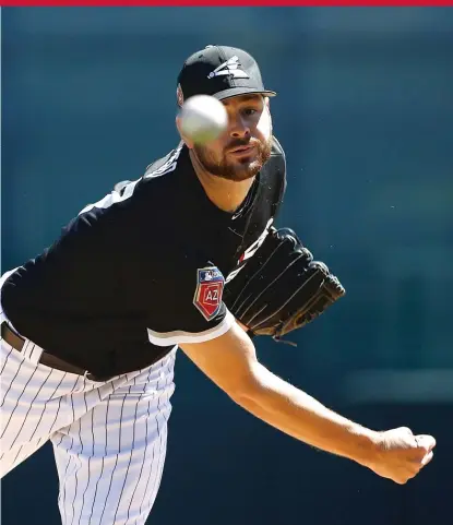  ?? | AP PHOTOS ?? White Sox starting pitcher Lucas Giolito had a 2.04 ERA and 17 strikeouts in 17„ innings in the Cactus League.