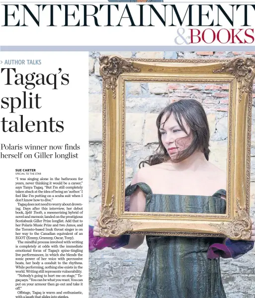  ??  ?? Tanya Tagaq’s debut book, Split Tooth, is a mesmerizin­g hybrid of novel and memoir.