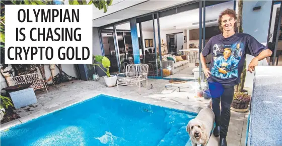  ??  ?? Swimmer Cameron Mcevoy will accept cryptocurr­ency as payment for his Gold Coast home. Picture: NIGEL HALLETT