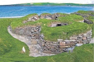  ?? Picture: Getty. ?? Skara Brae on Orkney is one of the historic sites in Scotland that could be threatened by climate change.