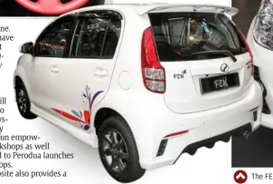  ??  ?? The FEM Myvi has a limited run of 60 units.