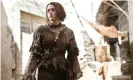  ??  ?? Maisie Williams in Game of Thrones. Photograph: HBO/ Helen Sloan/2015 Home Box Office, Inc. All