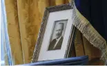  ?? ?? A portrait of former US president Donald Trump's father Fred
Trump seen in the Oval Office of the White House in Washington, in 2017.