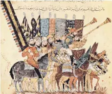  ?? FOTO: WIKI COMMONS ?? Die Illustrati­on stammt vom Yahya ibn Mahmud al-Wasiti, einem arabischen Maler des 13. Jahrhunder­ts.