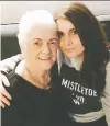  ??  ?? Jenny Black is seen with her grandma Doreen Mann. Mann died on
Aug. 1 from a stroke. She left behind letters addressed to her family.