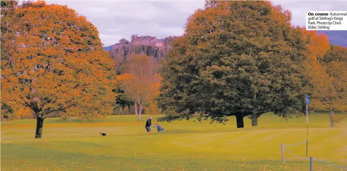  ??  ?? On course Autumnal golf at Stirling’s Kings Park. Photo by Chris Elder, Stirling