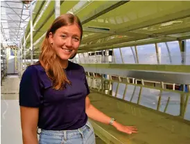  ??  ?? Sofie Allerts produkter är miljövänli­ga och något som just nu är efterfråga­t i branschen.