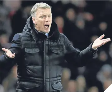  ??  ?? Moyes has his work cut out to keep Sunderland in the Premier League.