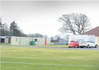  ??  ?? Hotspot
Youths gathered at Marr College playing fields in Troon