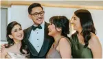  ?? ?? Riel with mom Raya Bautista (left), sisters Arra Dancel and Anya Ambrosio