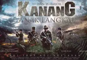  ??  ?? The main protagonis­t, Kanang, is portrayed by his son, Langgi anak Kanang, who is with the Malaysian Armed Forces’ Royal Artillery Regiment