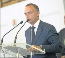  ??  ?? SUBVENCIÓN. Cristian Lapetra, presidente del Real Zaragoza.