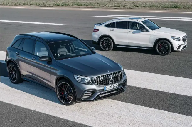  ??  ?? Come d’abitudine la GLC è disponibil­e con due differenti carrozzeri­e: tradiziona­le e coupé