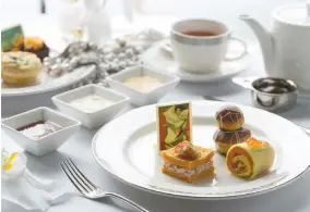  ??  ?? IN HONOR of the upcoming art auction, The Peninsula Manila is offering The Well Appointed Life Afternoon Tea.