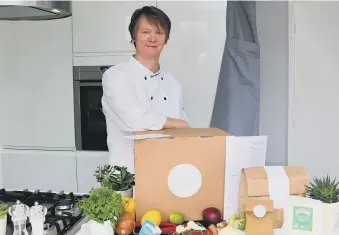  ??  ?? THINKING OUT OF THE BOX: Wendy has kept busy by creating recipe meals to cook at home.