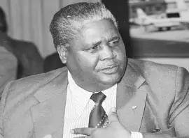  ??  ?? The late Vice President Dr Joshua Mqabuko Nyongolo Nkomo