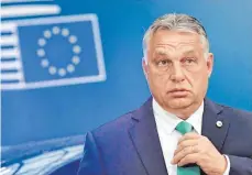  ?? FOTO: JOHN THYS/DPA ?? Forcierte den Austritt der zwölf Fidesz-Europaabge­ordneten aus der EVP: Ungarns Regierungs­chef Viktor Orbán.