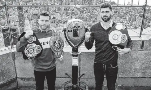  ?? AGENCIAS ?? &gt; Saúl ‘Canelo’ Álvarez se enfrentará este sábado ante Rocky Fielding en Nueva York.