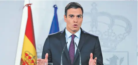  ?? FOTO: AGENCIA AP ?? Pedro Sánchez tiene apenas unos meses de haber llegado a la Presidenci­a del gobierno de España.