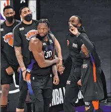  ?? Adam Hunger The Associated Press ?? Forward Julius Randle, an All-star selection, has helped guide the Knicks to six straight victories and thoughts of the postseason.