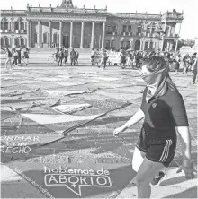  ?? ARCHIVO CUARTOSCUR­O ?? Marcha feminista de 2020 en Monterrey