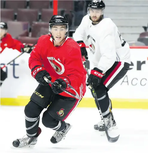  ?? JEAN LEVAC / POSTMEDIA NEWS FILES ?? Ottawa Senators prospect Alex Formenton says he’ll adopt to whatever role is necessary for him to land a spot with Team Canada for the upcoming World Junior Hockey Championsh­ip.