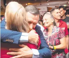  ??  ?? CLP Leaders Lia Finocchiar­o arrives at the CLP election party to give her concession speech Picture GLENN CAMPBELL