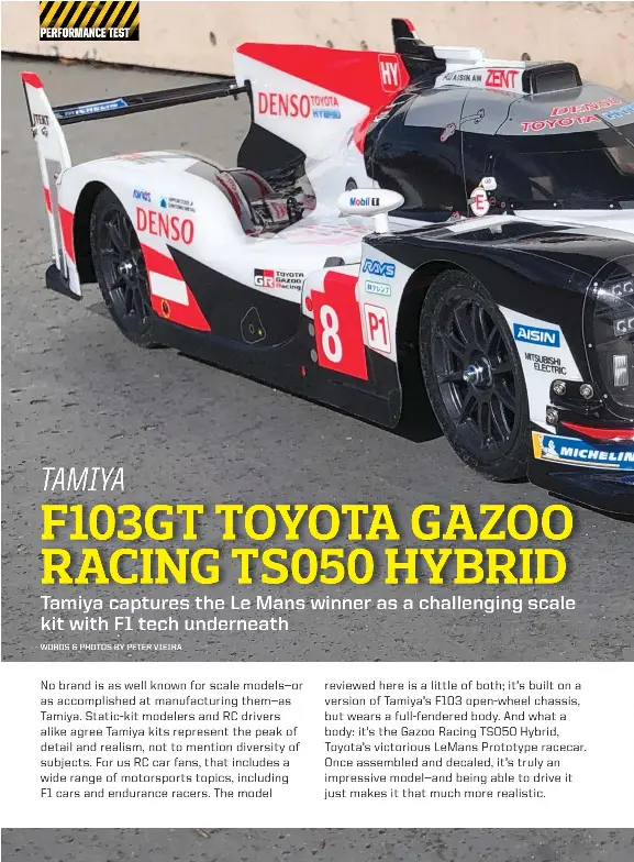 Tamiya toyota gazoo racing ts050 hot sale hybrid f103gt