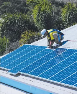  ??  ?? CONTRACT: Solar Power Purchase Agreements are catching on in Australia.