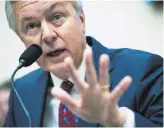  ?? Cliff Owen / Associated Press ?? Wells Fargo CEO John Stumpf generally attributed the blame for the creation of fraudulent accounts to low-level employees. “I didn’t set up any of these accounts,” Stumpf said.