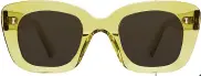  ??  ?? HERE COMES THE SUN Mustard sunglasses, £125, Cubitts (cubitts.com)