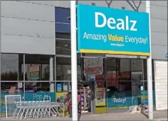  ??  ?? The Dealz store at Wexford Retail Park.