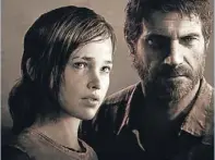  ??  ?? Dos muestras del concept art –en irreal blanco y negro– para el elaborado libreto de ‘The last of us’ representa­ndo a Joel y Ellie, sus protagonis­tas