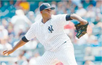  ?? FUENTE EXTERNA ?? Michael Pineda, 28 años, pertenece a los Yanquis desde el 2014.