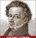  ??  ?? GIACOMO LEOPARDI