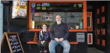  ??  ?? Terry Dunn with his daughter Lilly of Flanagan’s Bar Listowel.