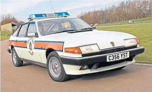  ??  ?? KING OF THE ROAD: The police Rover SD1 was once a familiar sight – but what was its witty nickname?