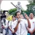  ?? PHA LINA ?? Former Free Trade Union President Chea Mony speaks in Phnom Penh in January 2016.