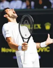  ?? Carl Recine EPA/Shuttersto­ck ?? TOP-RANKED Novak Djokovic will face Roger Federer for the 16th time in a Grand Slam event.